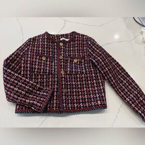 Stylish Kids Tweed Jacket - Multicolor